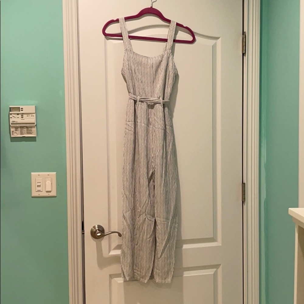 STRIPED JUMPSUIT